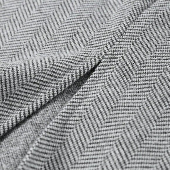 Light Grey Elegant Women's Casual Button Front Two Pieces Suit - Picture 6 of 6